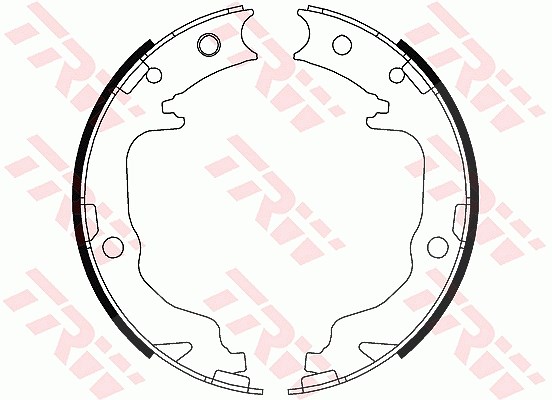 Trw Bremsbackensatz, Feststellbremse [Hersteller-Nr. GS8804] für Mitsubishi