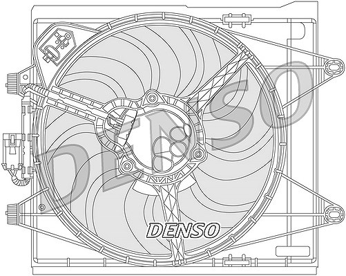 Denso Lüfter, Motorkühlung [Hersteller-Nr. DER09051] für Fiat