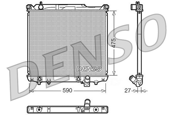 Denso Kühler, Motorkühlung [Hersteller-Nr. DRM47020] für Suzuki