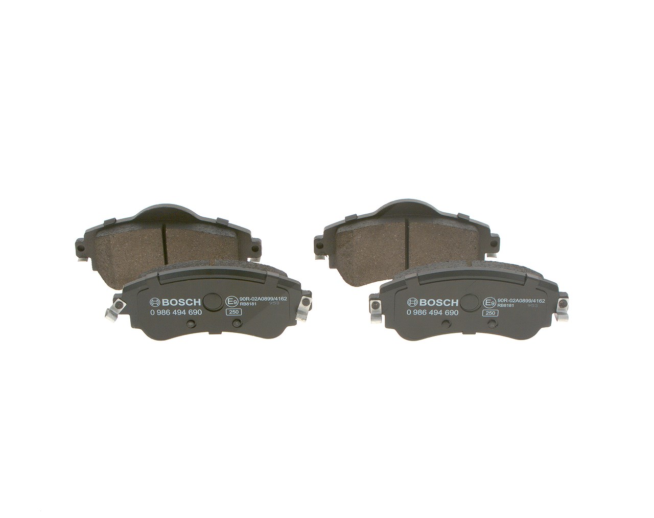 Bosch Bremsbelagsatz, Scheibenbremse [Hersteller-Nr. 0986494690] für Citroën