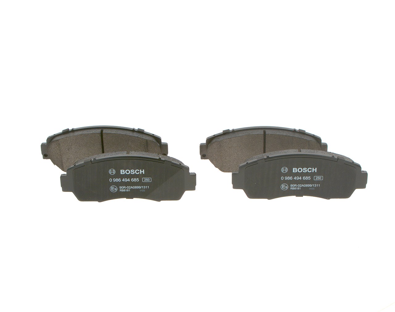 Bosch Bremsbelagsatz, Scheibenbremse [Hersteller-Nr. 0986494685] für Honda