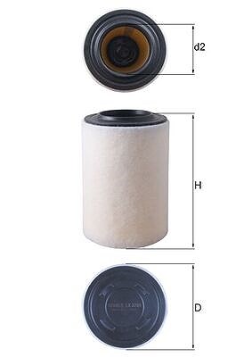 Mahle Luftfilter [Hersteller-Nr. LX3286] für Alfa Romeo