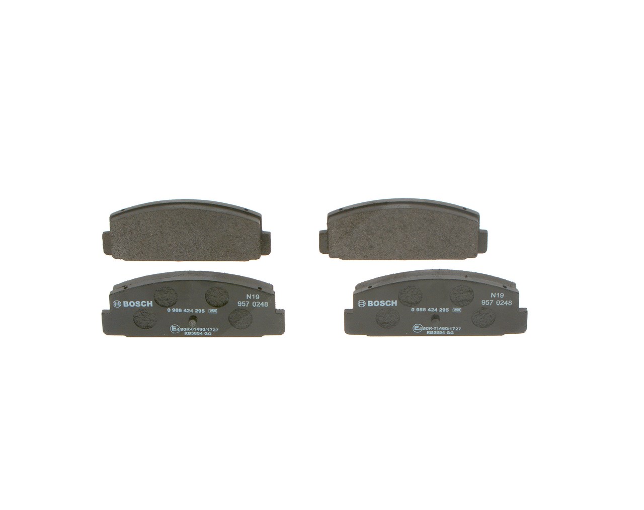 Bosch Bremsbelagsatz, Scheibenbremse [Hersteller-Nr. 0986424295] für Mazda