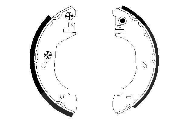Bosch Bremsbackensatz [Hersteller-Nr. 0986487524] für Ford