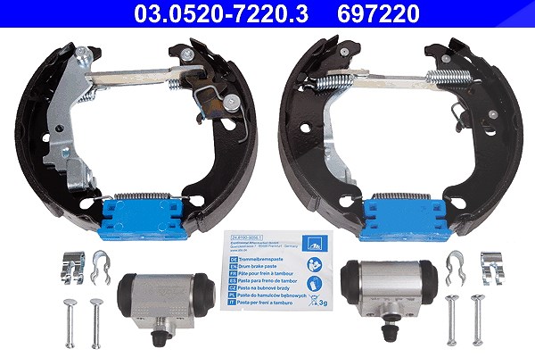 Ate Bremsbackensatz TopKit [Hersteller-Nr. 03.0520-7220.3] für Fiat