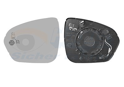 Van Wezel Spiegelglas, Außenspiegel [Hersteller-Nr. 1557835] für Dacia