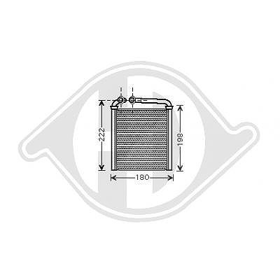 Diederichs Wärmetauscher, Innenraumheizung [Hersteller-Nr. DCM1253] für VW, Skoda