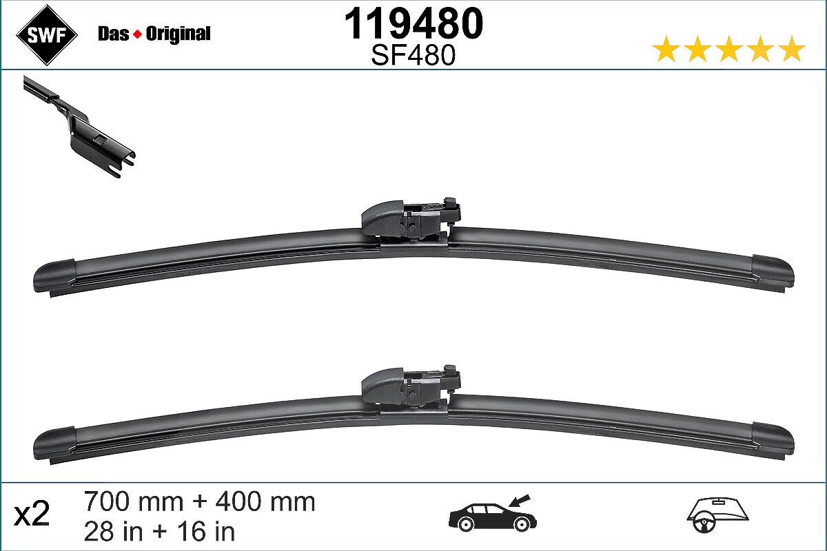 Swf Wischblatt [Hersteller-Nr. 119480] für Toyota