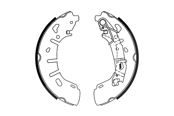 Bosch Bremsbackensatz [Hersteller-Nr. 0986487773] für Fiat, Opel, Vauxhall