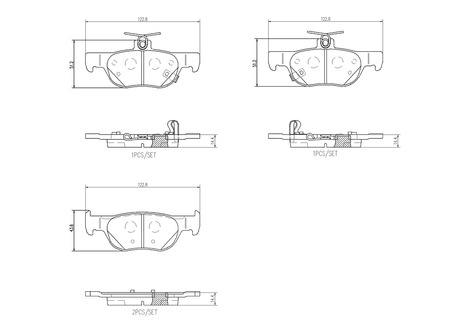 Brembo P49064 Bremsbelagsatz für Scheibenbremse Bremsbelagsatz für Mazda - Bild 12