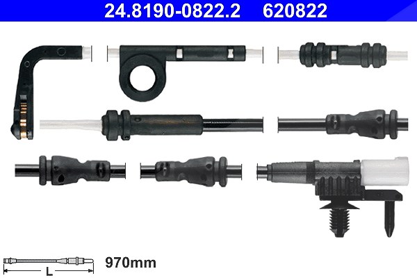 Ate Warnkontakt, Bremsbelagverschleiß [Hersteller-Nr. 24.8190-0822.2] für Land Rover