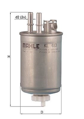 Mahle Kraftstofffilter [Hersteller-Nr. KL483] für Ford