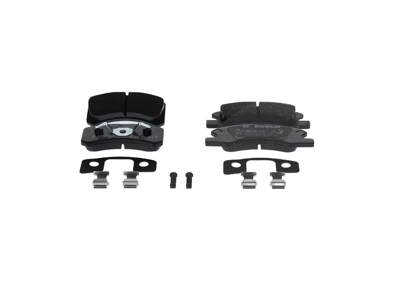 Bosch Bremsbeläge vorne (Satz) [Hersteller-Nr. 0986494610] für Mitsubishi, Daihatsu