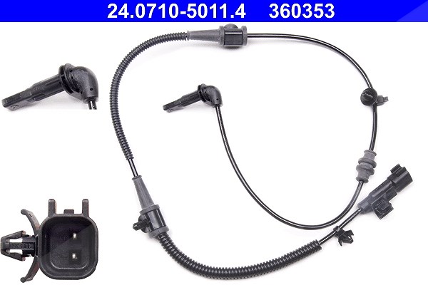 Ate Sensor, Raddrehzahl [Hersteller-Nr. 24.0710-5011.4] für Opel, Vauxhall