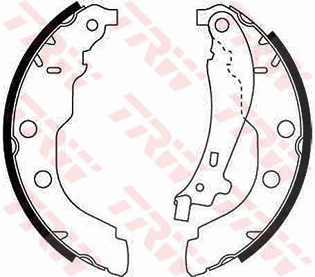 Trw Bremsbackensatz [Hersteller-Nr. GS8617] für Citroën, Peugeot
