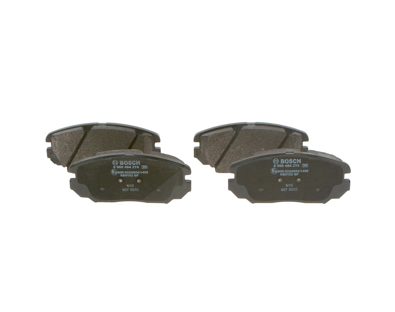 Bosch Bremsbelagsatz, Scheibenbremse [Hersteller-Nr. 0986494374] für Hyundai, Kia