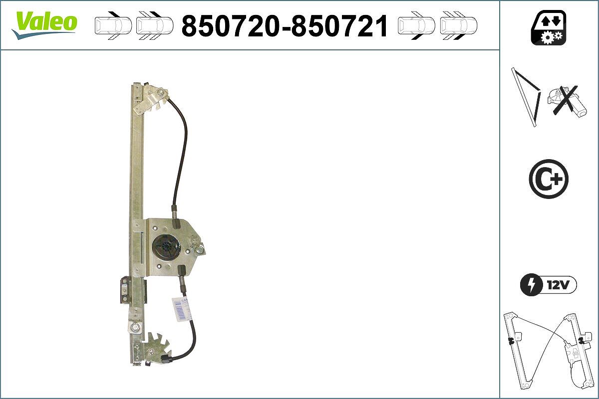 Valeo Fensterheber [Hersteller-Nr. 850720] für Citroën