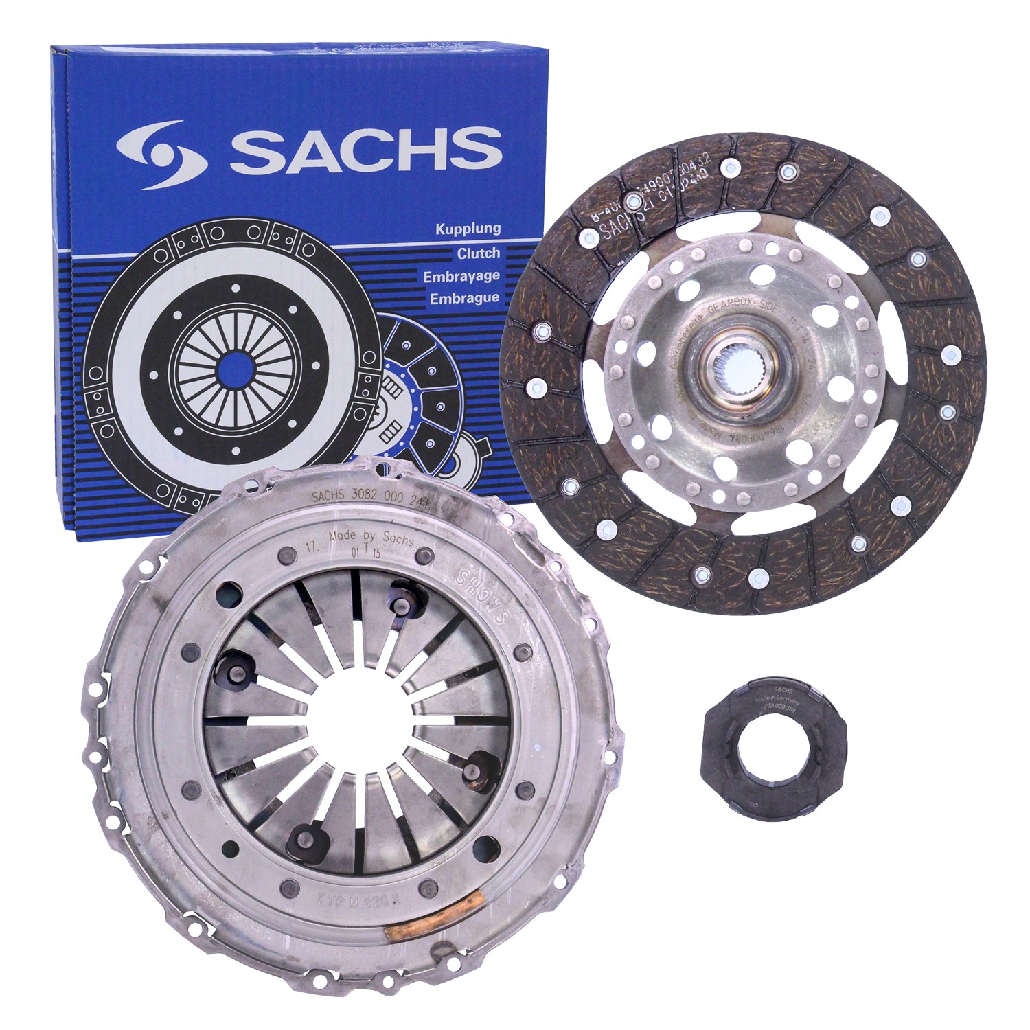 Sachs Kupplungssatz [Hersteller-Nr. 3000951005] für VW, Skoda, Seat, Audi