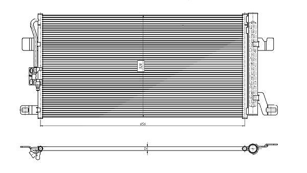 Nrf Kondensator, Klimaanlage [Hersteller-Nr. 350463] für Audi