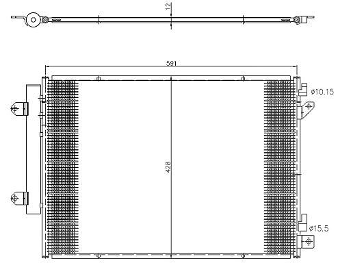 Nrf Kondensator, Klimaanlage [Hersteller-Nr. 350472] für Suzuki