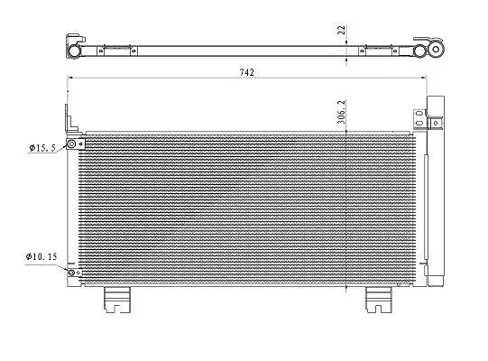 Nrf Kondensator, Klimaanlage [Hersteller-Nr. 350488] für Lexus