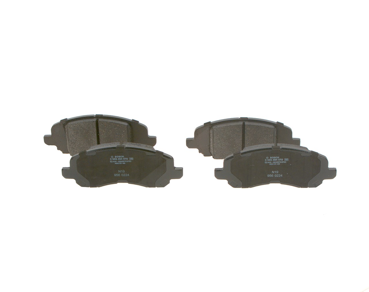 Bosch Bremsbelagsatz, Scheibenbremse [Hersteller-Nr. 0986494575] für Dodge, Jeep