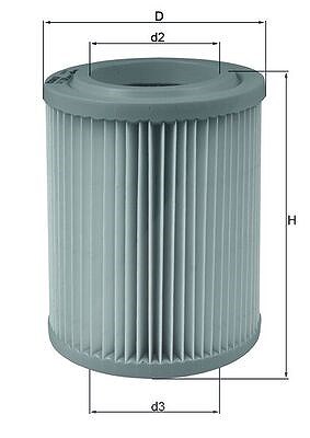 Mahle Luftfilter [Hersteller-Nr. LX1768] für Honda