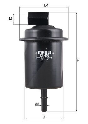 Mahle Kraftstofffilter [Hersteller-Nr. KL453] für Hyundai