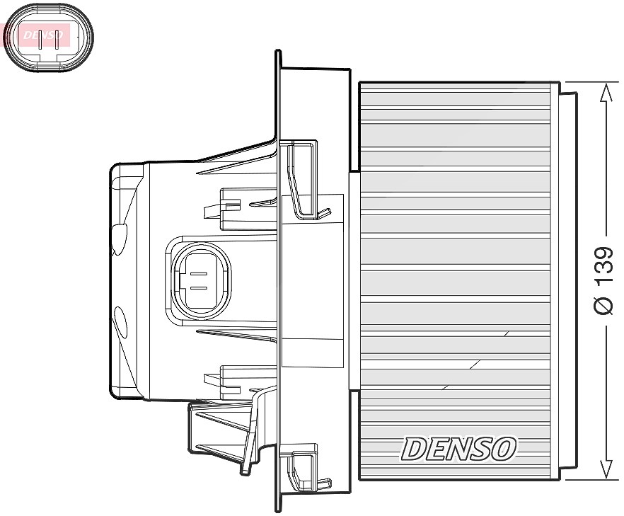 Denso Innenraumgebläse [Hersteller-Nr. DEA21012] für Peugeot