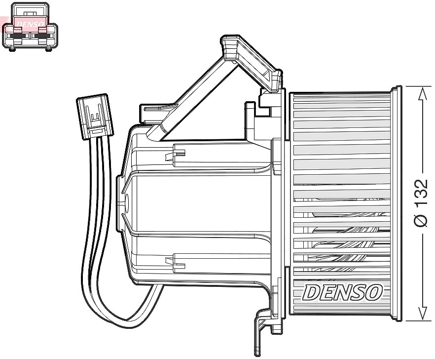 Denso Innenraumgebläse [Hersteller-Nr. DEA02008] für Audi, Porsche