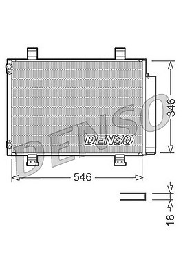 Denso Kondensator, Klimaanlage [Hersteller-Nr. DCN47001] für Suzuki