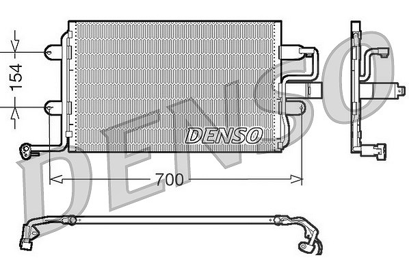 Denso Kondensator, Klimaanlage [Hersteller-Nr. DCN32017] für Audi, Subaru, Seat, VW, Skoda