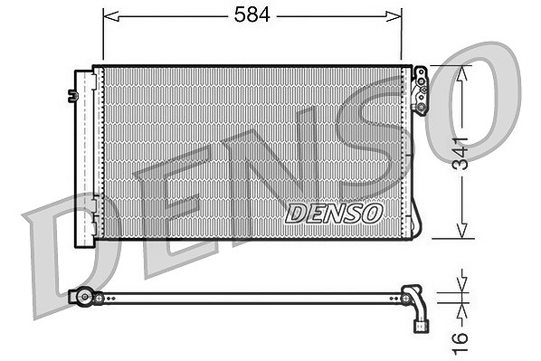 Denso Kondensator, Klimaanlage [Hersteller-Nr. DCN05012] für BMW