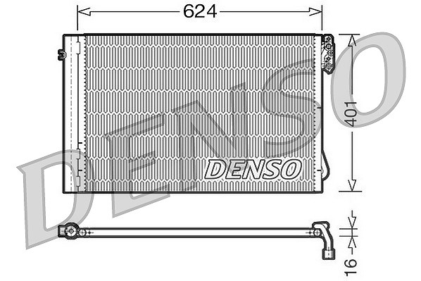 Denso Kondensator, Klimaanlage [Hersteller-Nr. DCN05011] für BMW