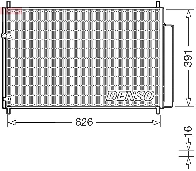 Denso Kondensator, Klimaanlage [Hersteller-Nr. DCN50041] für Toyota