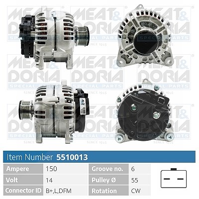 Meat & Doria Generator [Hersteller-Nr. 5510013] für Renault, Nissan