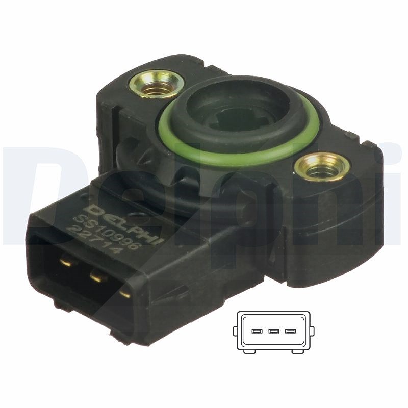 Delphi Sensor, Drosselklappenstellung [Hersteller-Nr. SS10996-12B1] für VW, Seat