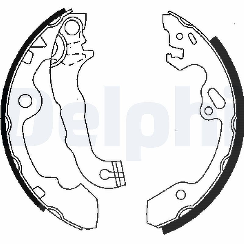 Delphi Bremsbackensatz [Hersteller-Nr. LS1850] für Ford