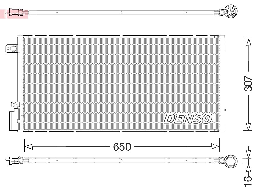 Denso Kondensator, Klimaanlage [Hersteller-Nr. DCN15005] für Opel, Chevrolet