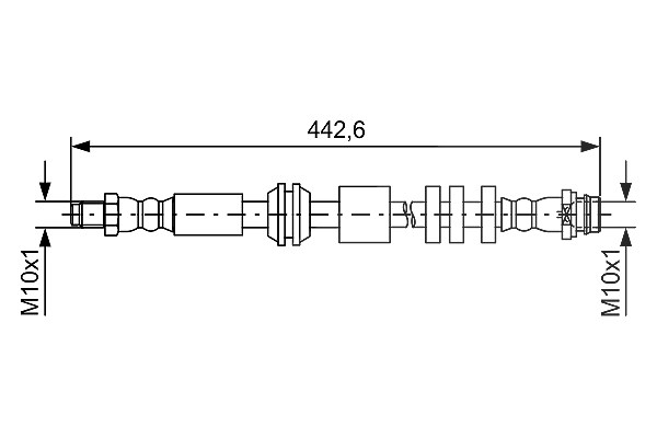 Bosch Bremsschlauch [Hersteller-Nr. 1987481732] für Land Rover