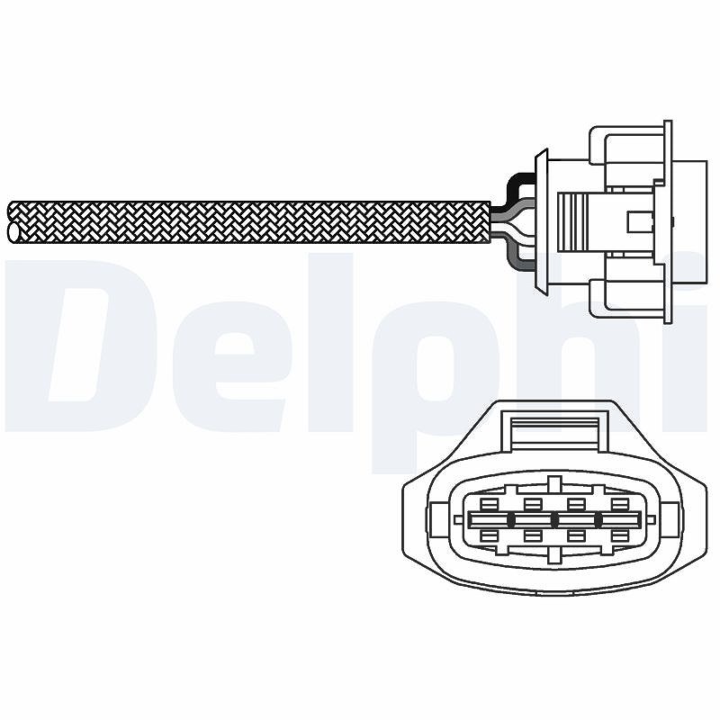 Delphi Lambdasonde [Hersteller-Nr. ES10790-12B1] für Vauxhall, Opel
