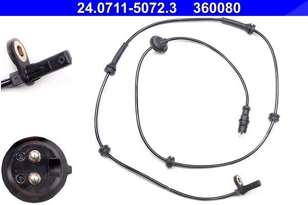 Ate Sensor, Raddrehzahl [Hersteller-Nr. 24.0711-5072.3] für Fiat