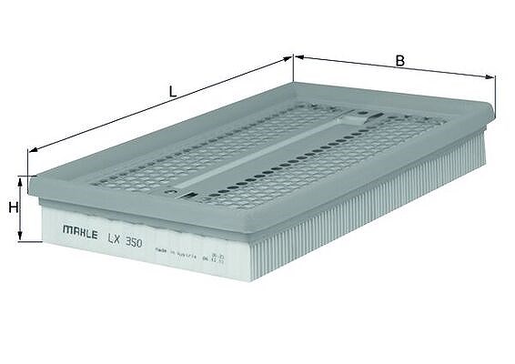 Mahle Luftfilter [Hersteller-Nr. LX350] für Chevrolet, Mazda