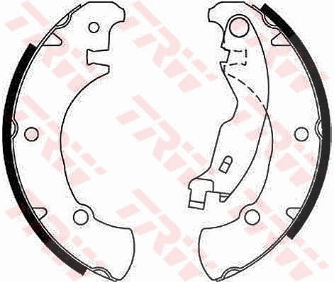 Trw Bremsbackensatz [Hersteller-Nr. GS8654] für Fiat