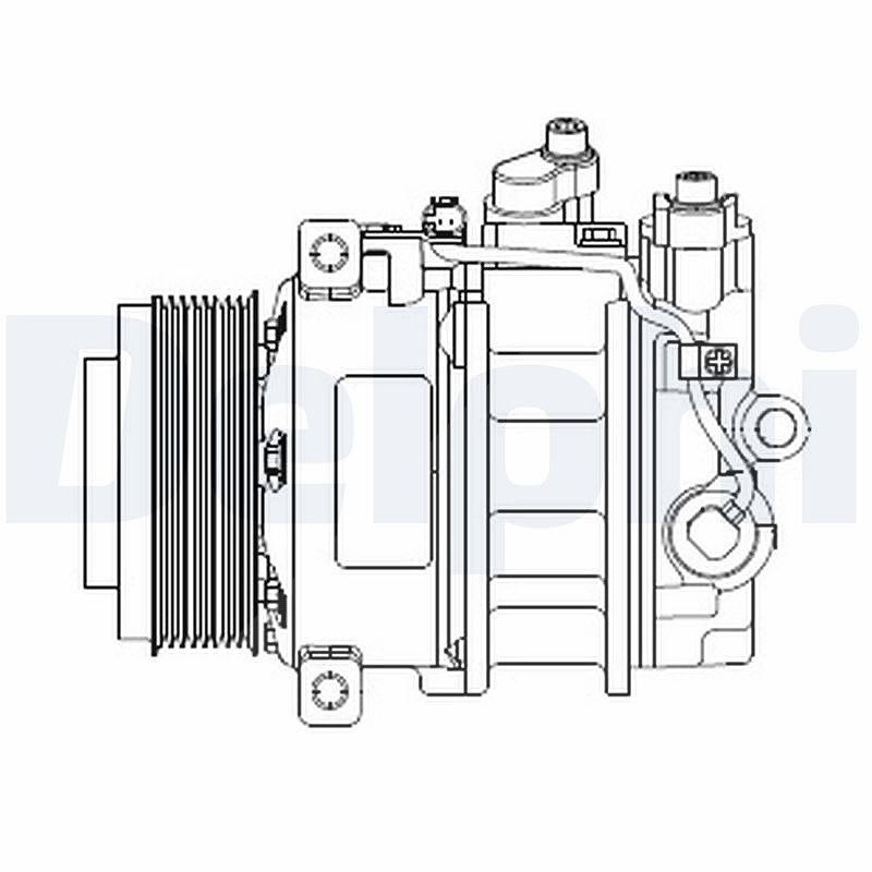 Delphi Kompressor, Klimaanlage [Hersteller-Nr. CS20378] für Mercedes-Benz