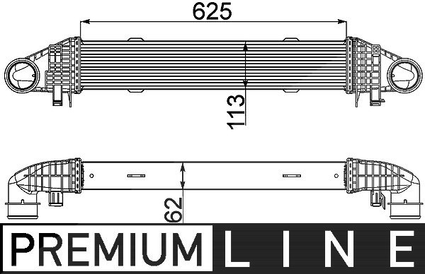 Mahle Ladeluftkühler [Hersteller-Nr. CI359000P] für Mercedes-Benz