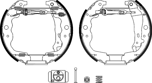 Hella Bremsbackensatz [Hersteller-Nr. 8DB355022-561] für Dacia