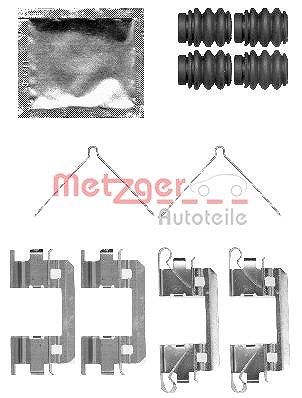 Metzger Autoteile Zubehörsatz, Scheibenbremsbelag [Hersteller-Nr. 109-1811] für Honda