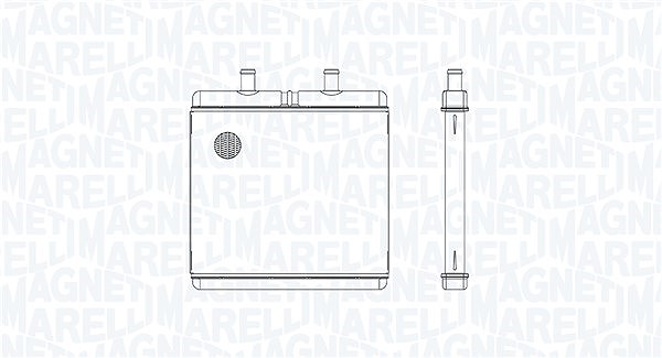 Magneti Marelli Wärmetauscher, Innenraumheizung [Hersteller-Nr. 350218072000] für Iveco