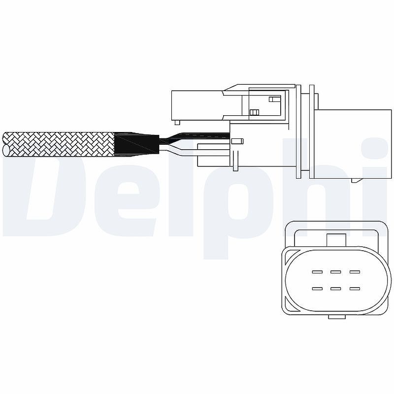 Delphi Lambdasonde [Hersteller-Nr. ES11015-12B1] für Audi, Skoda, VW